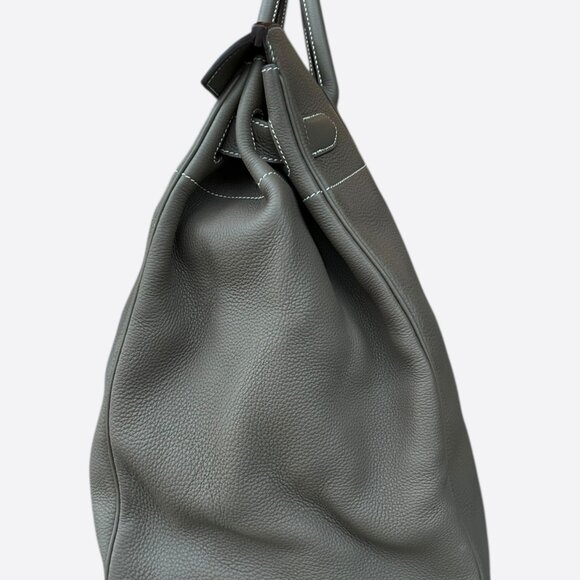 Hermes Etoupe Togo & Palladium Hardware HAC Birkin 50 - Picture 4 of 8